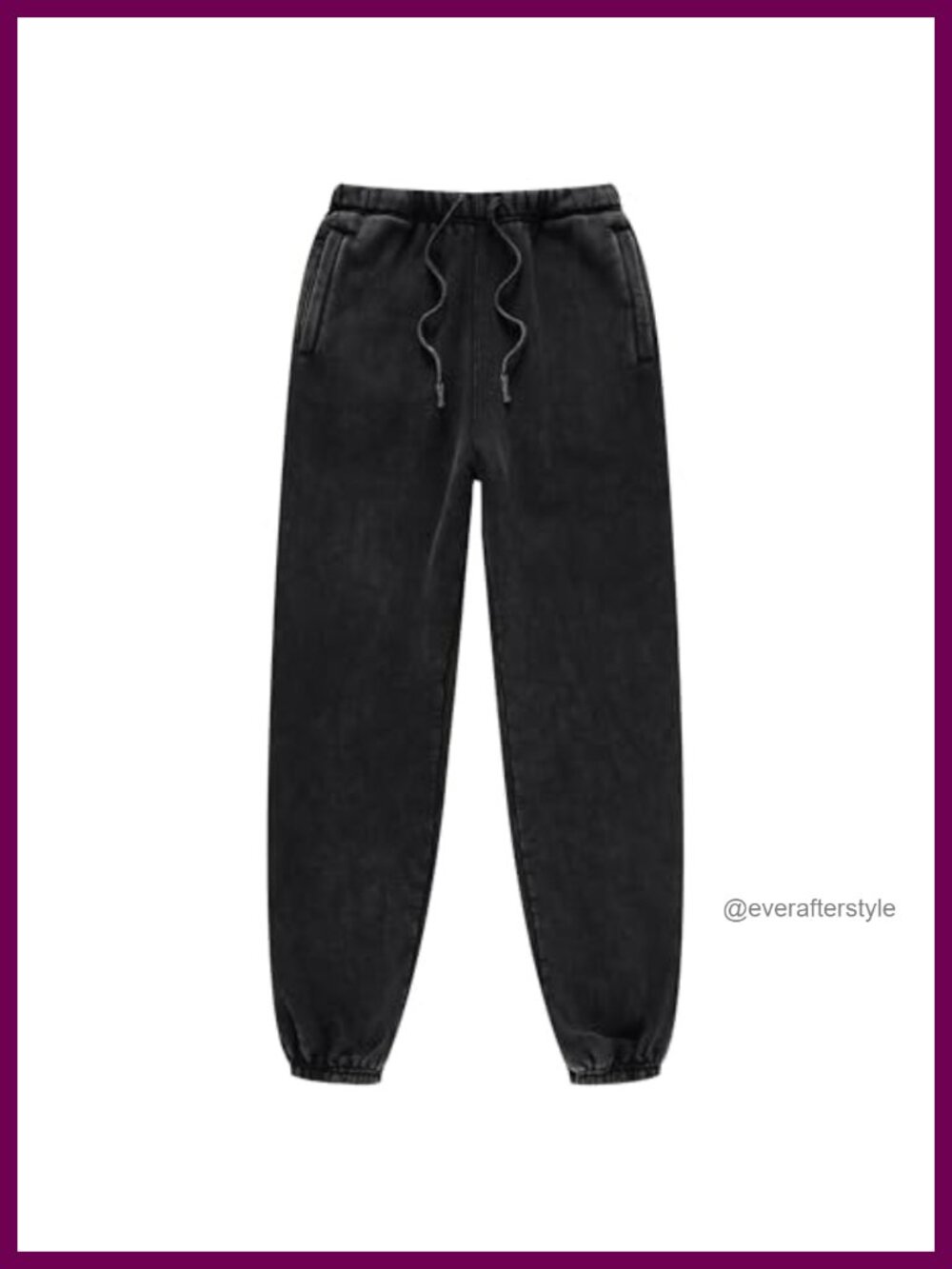 Men's Acid Wash Fleece Sweatpants Baggy Joggers with Pockets